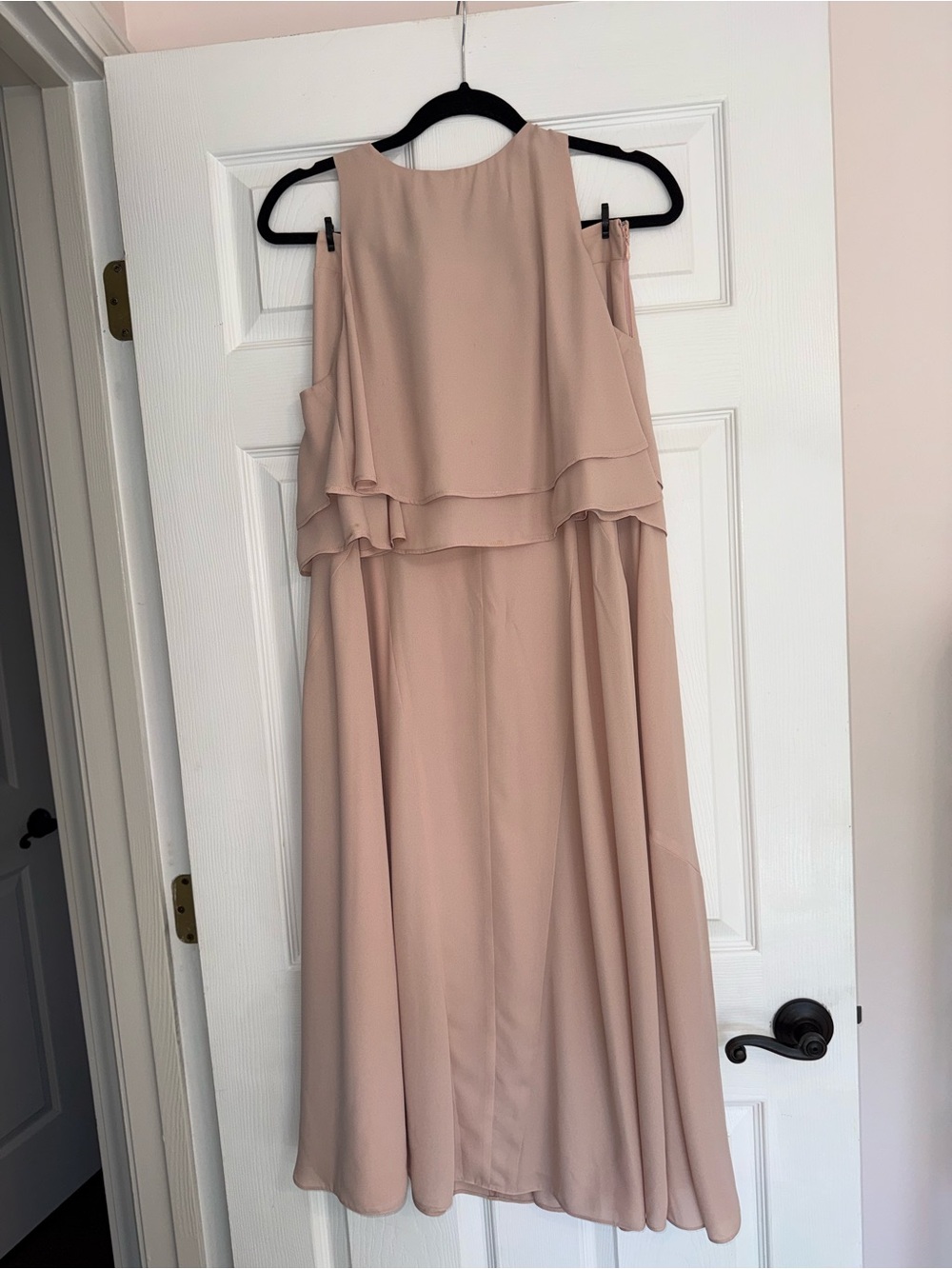 Show Me Your MuMu Layered Chiffon Maxi Dress - Blush Pink